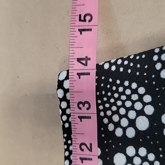 LuLaRoe Size S Black with Abstract White Circles Bodycon Pencil/Bandage Skirt - Picture 4 of 9